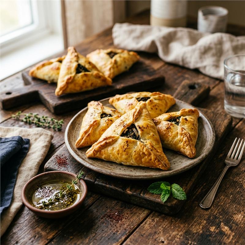Square Spinach Pies